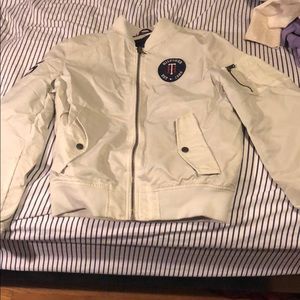 Tommy Hilfiger grey Jip-up bomber jacket